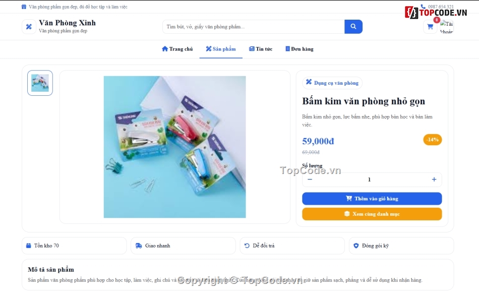 văn phòng phẩm,web bán văn phòng phẩm,Web bán hàng văn phòng